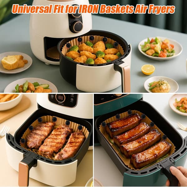 12-pack värmebeständiga magnetiska silikonklämmor för airfryer-pappersfoder (svart)