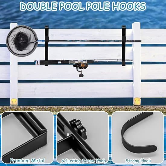 Dobbeltstang Poolkroge - Pooltilbehør - Havevedligeholdelse