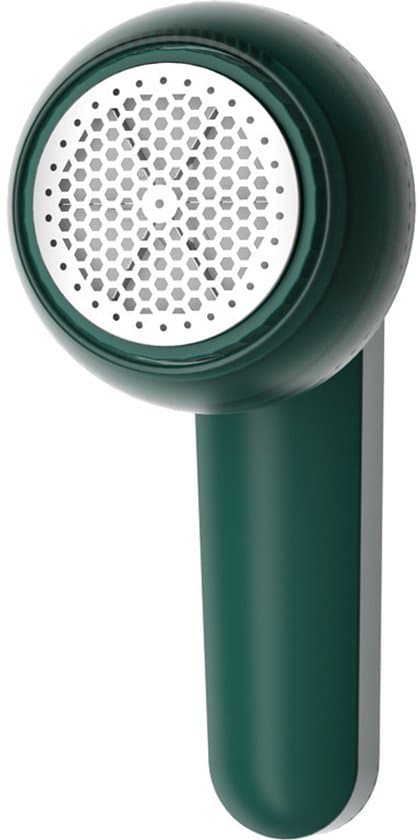 Grøn USB Genopladelig Fnullerfjerner | 3-Bladet Rustfrit Stål & Stærk Motor | Sikker til Trøjer, Tæpper & Tøj