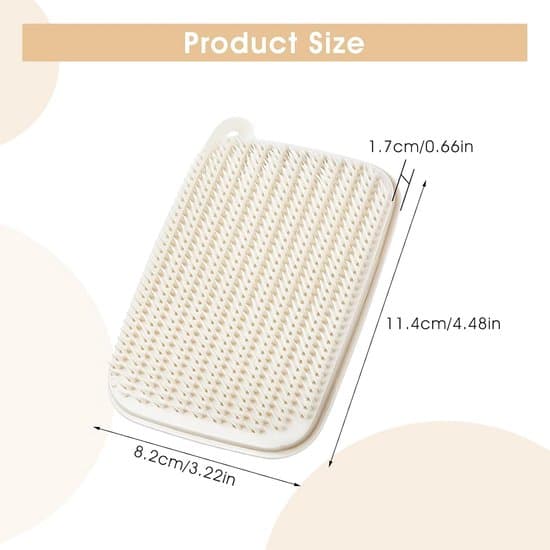 2 kpl vihannes-/hedelmäpesuharja - beige