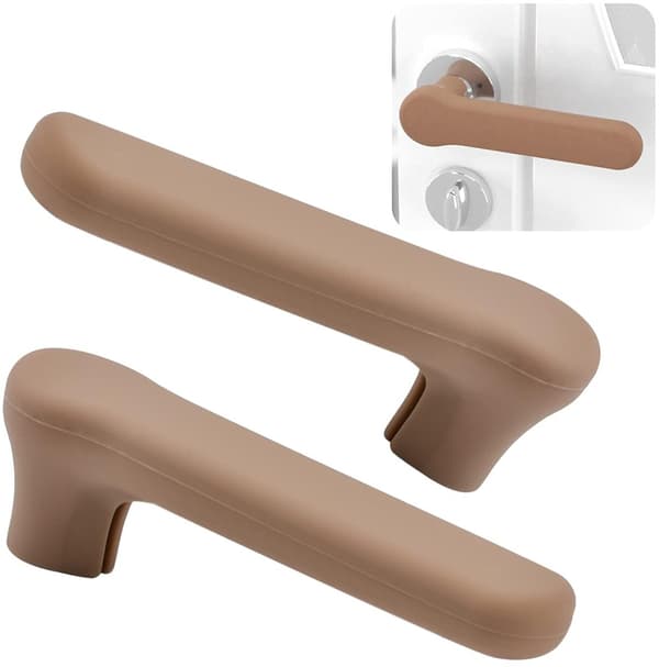4-pack dörrhandskhandskar - antistatiskt skydd - brun