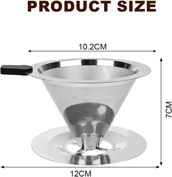 Papirløst Pour-Over Kaffedrypfilter i Rustfrit Stål til Hjem/Rejse