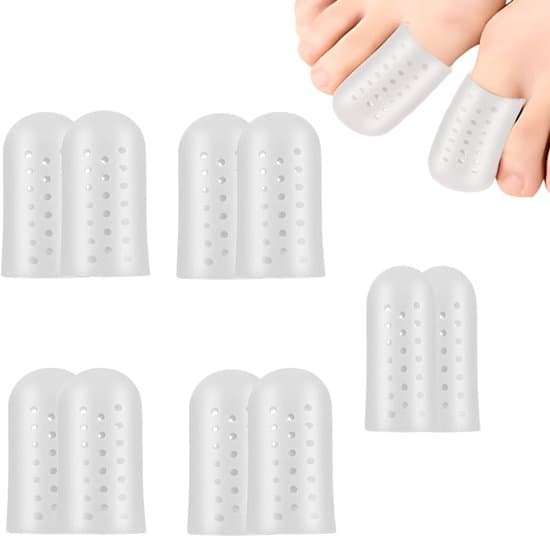 Tåskydd i silikon - ventilerande design - 10-pack