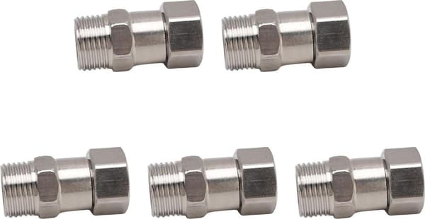 Sanitære rørfittings, velegnet til byggematerialer, 5-pak.