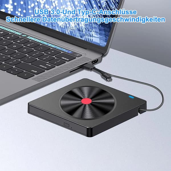 En extern CD/DVD-enhet, PC, Mac, MacBook, Windows och Linux-system, För bärbara datorer