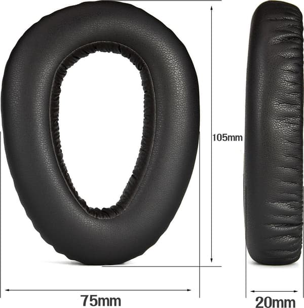 Sorte udskiftningsørepuder til Sennheiser PXC550 MB660