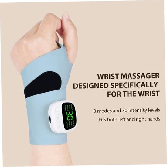 Håndledsmassager med EMS-massagefunktion, ergonomisk design, blå