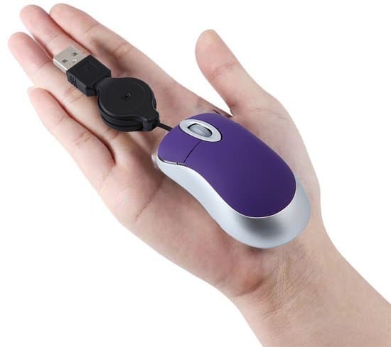 Mini infällbar optisk USB-mus med scrollhjul för PC och laptop (lila)