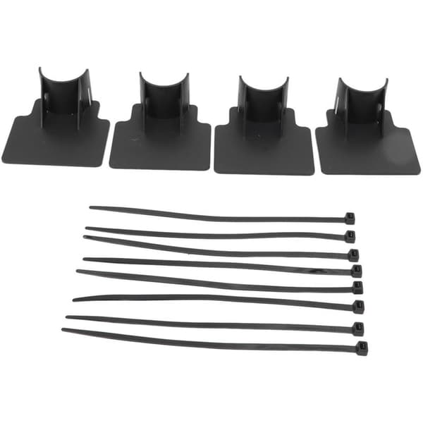 Poolslangeholder. Justerbart design. Robust ABS-materiale. Nem installation. Slangeholderramme. Sort.
