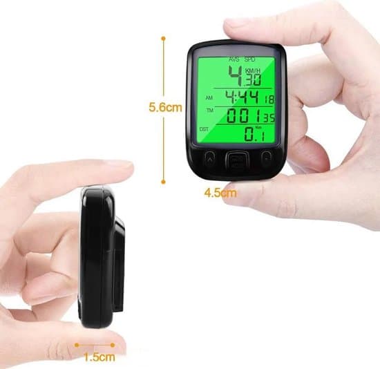 Cykelcomputer speedometer, 25-funktions kabelcykelcomputer, kilometertæller, LCD-stopur, vandtæt