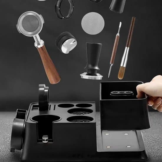 Kaffeværktøjsstation - Espresso Organizerboks - Sort