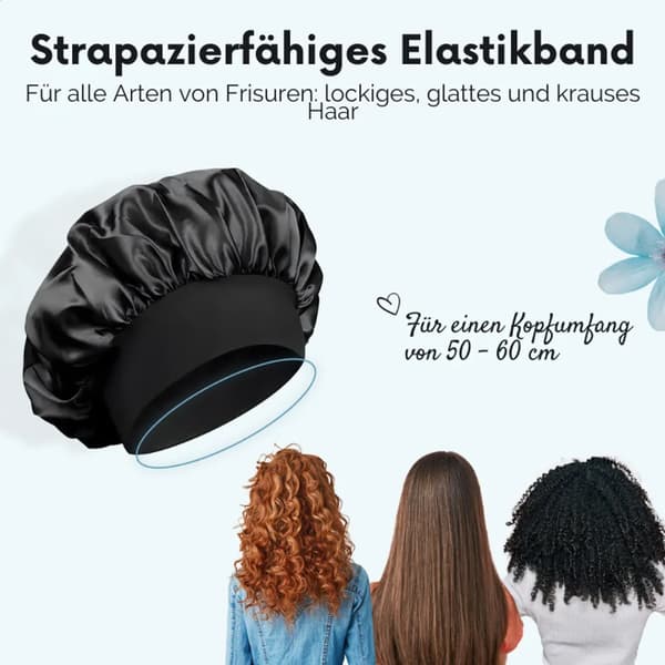 Satin Nathue – Nathue – Satin Hat – Hårnet – 1 Styk – Sort