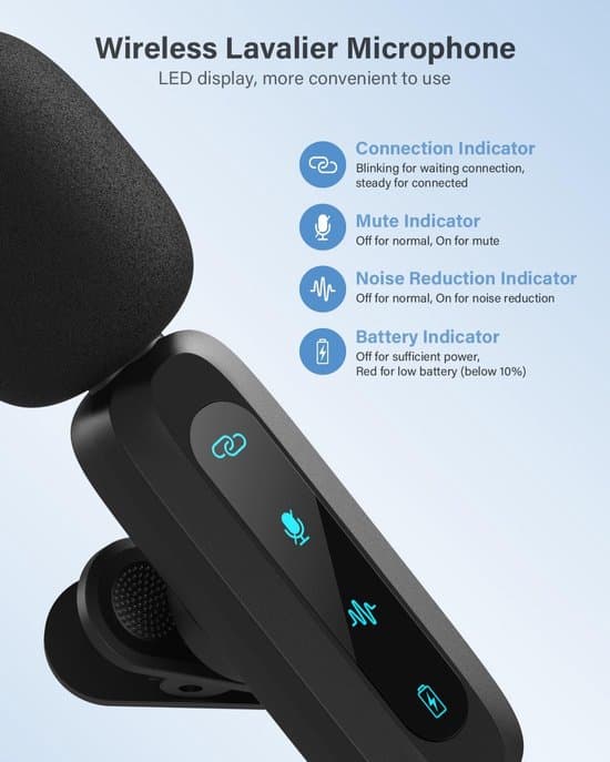 WARM BOX trådløse Lavalier-mikrofoner, 2-pak, plug&play