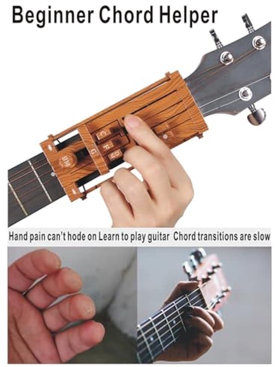 Gitarrsträngpressare - lämplig för nybörjare - passar 36-41 tums akustiska gitarrer