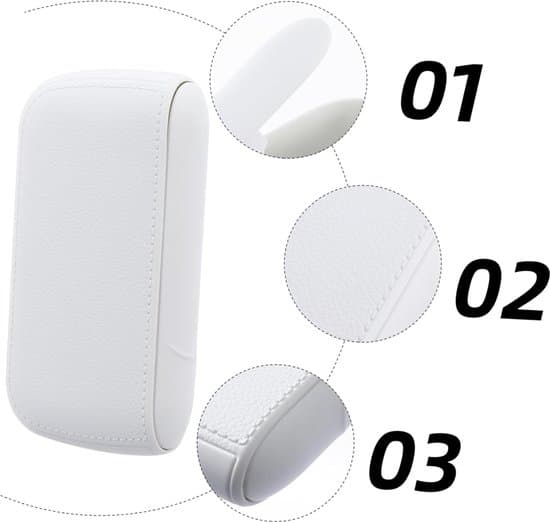 Bärbart, robust, multifunktionellt cigarettfodral, 20 cigaretter per förpackning - vit