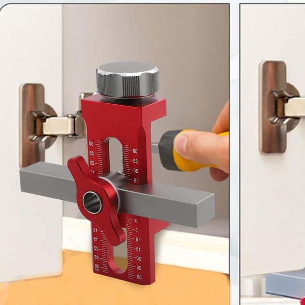 Robuste og holdbare værktøjer i aluminiumslegering til præcis installation af skabslåger.
