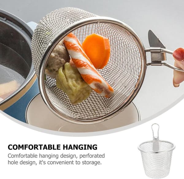 Silställ för hot pot, nudelsil – silver