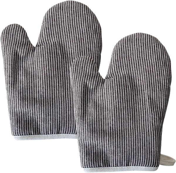 Ugnsvantar (ett par) - Köksvantar - Isolerade - Andningsbart material - 26cm - Grön