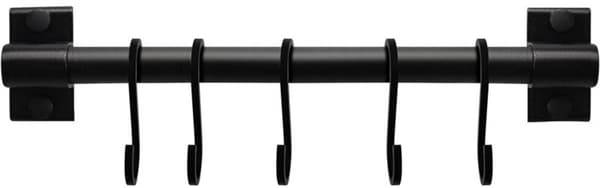 30 cm keittiövälineiden ripustustanko 5 koukulla