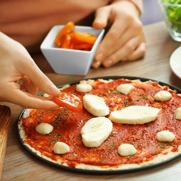 Rund pizzabakke sæt (2 stk.)