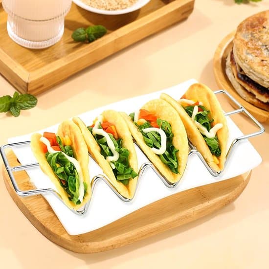 2-delt tortillaholder i rustfrit stål til restauranter og fester