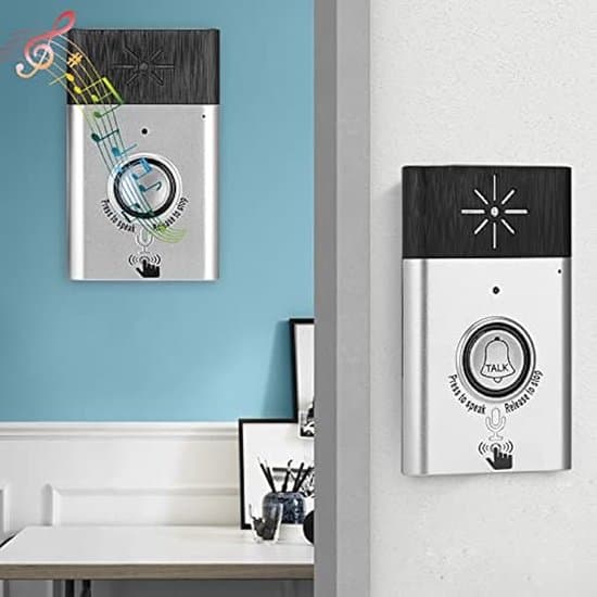 Trådlös dörrklocka med utomhusintercomsystem - effektiv räckvidd 200 mm