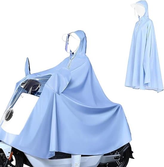 Regnfrakke - Elcykler - One Size - Blå