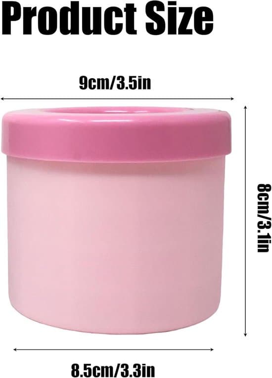 2-pack cylindriska isformar i silikon med lock, snabbfrysande