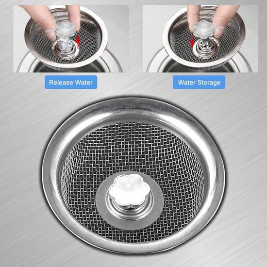 2-pack universell diskbänksil/avloppsplugg