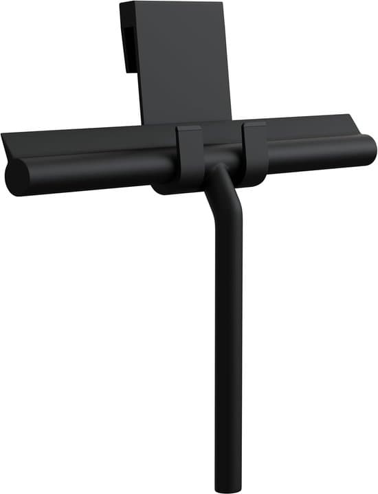 Silikone bruseskraber - 21 cm glasdør- og gulvrenser - Sort