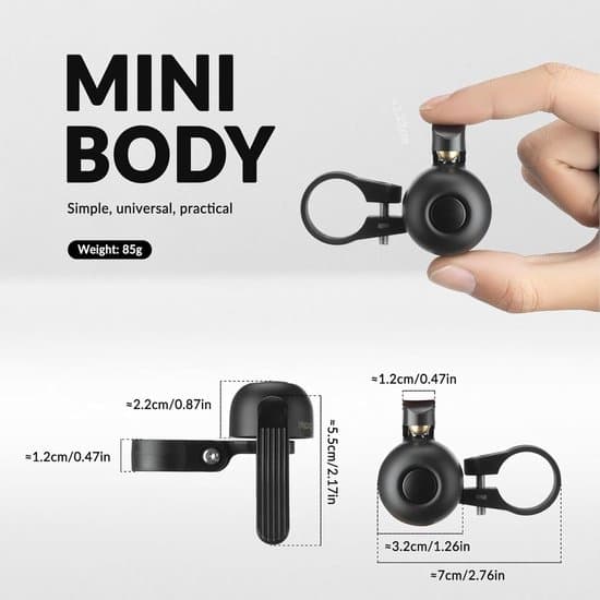 Minicykelklocka - 100dB Hög - Lämplig för barn och MTB