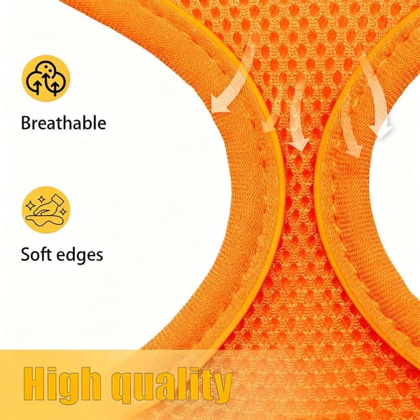 Snorvest til kæledyr - Orange - Brystomkreds 28-32cm