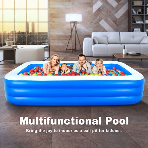 Uppblåsbar hemmapool/spapool 210x150x60 cm