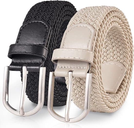 Tvådelat set - Elastisk midja - Unisex - Bredd 2,5 cm - Längd 107 cm - Inga perforeringar behövs - Stil B