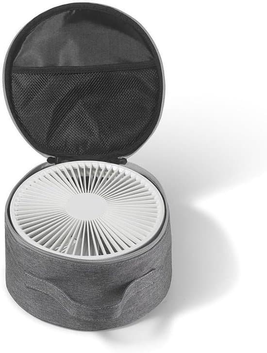 Fläktförvaringsväska - Fläktskydd - Reseförvaring - Förstärkta sömmar - 23 x 13 cm - Grå