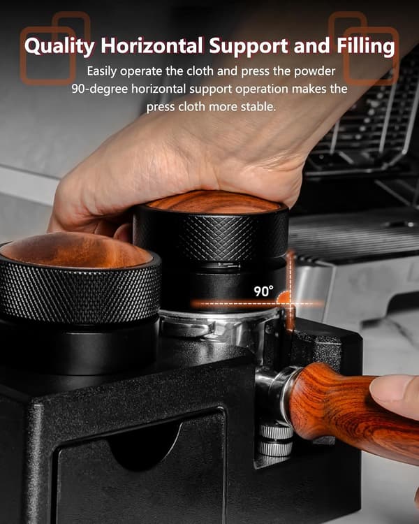 Kaffetamperstation til opbevaring af kaffegrums (ekskl. tilbehør, 51-58 mm).
