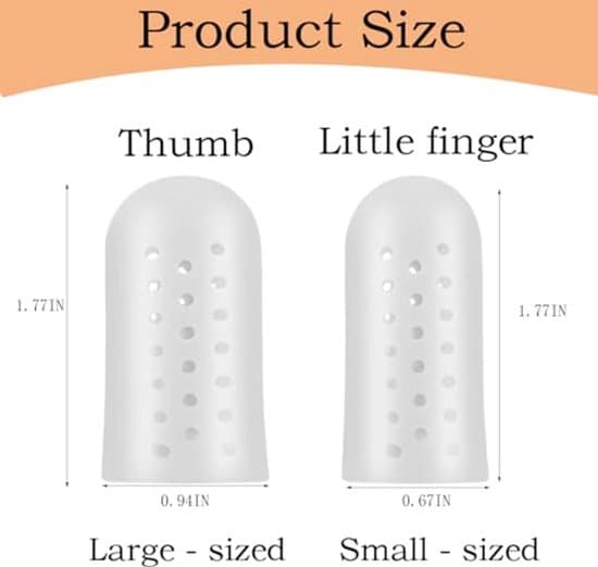 Tåskydd i silikon - ventilerande design - 10-pack
