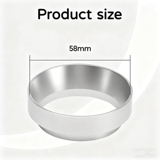 58 mm magnetisk espressotragt/dispenserring - aluminium - sølv