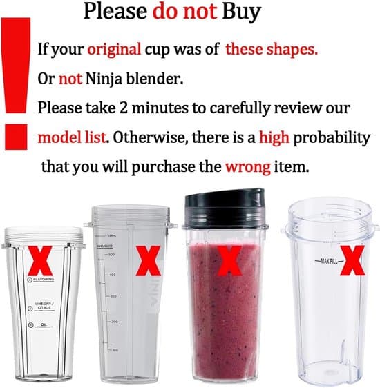 2-pack 32oz Blenderersättningsmuggar - För Nutri Ninja - Med Flip-Top Lock