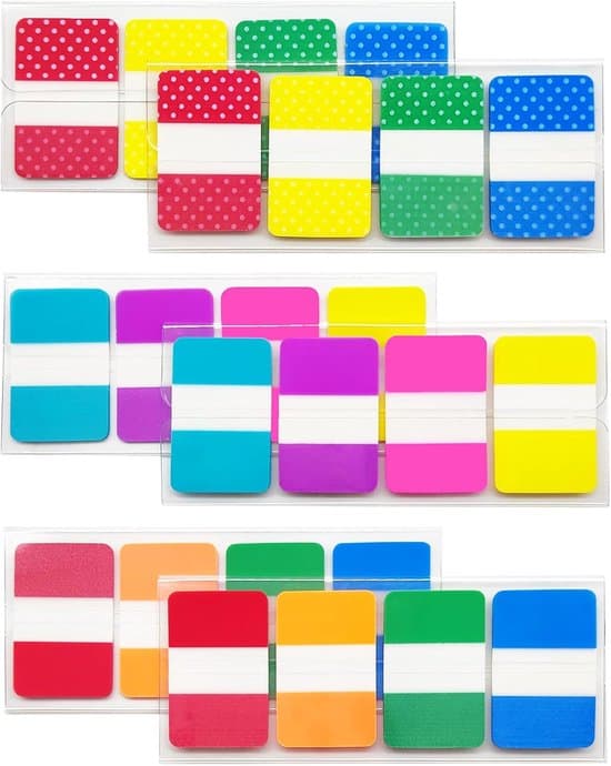 6-arks selvklæbende sticky notes og indeksmærkesæt