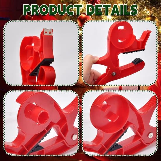 2-pack glidande presentpappersskärare med tejphållare (grå & röd).