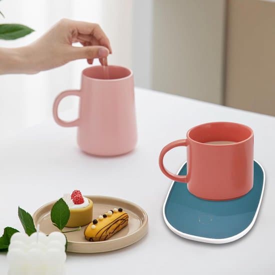 USB Kopvarmer, 16W, 55°C Skridsikker Varmeplade til Kaffe/Mælk
