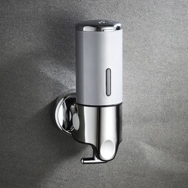 Tvåldispenser - Rostfritt stål - Badrumsanpassad - 1 enhet - 500 ml - Silver
