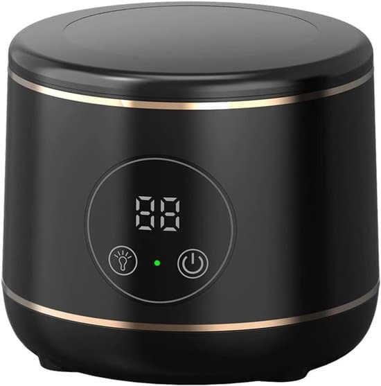 Ultralydsrenser - 45 kHz med UV-lampe - Bærbar - Sort