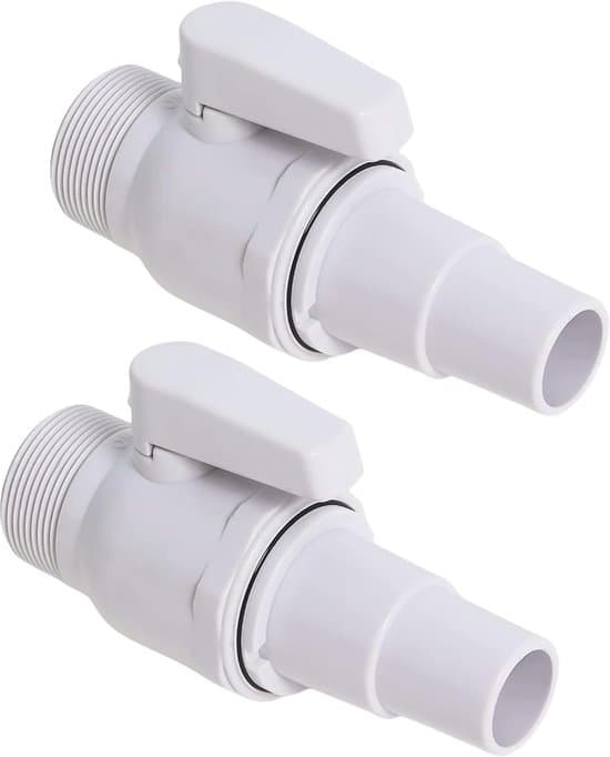 Poolavstängningsventil - Pumpventil, filterpumptillbehör, reservdel (set om 2)