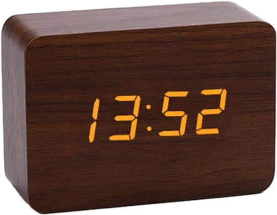 1-pack digital väckarklocka, sovrum, barn, batteridriven, liten vertikal klocka
