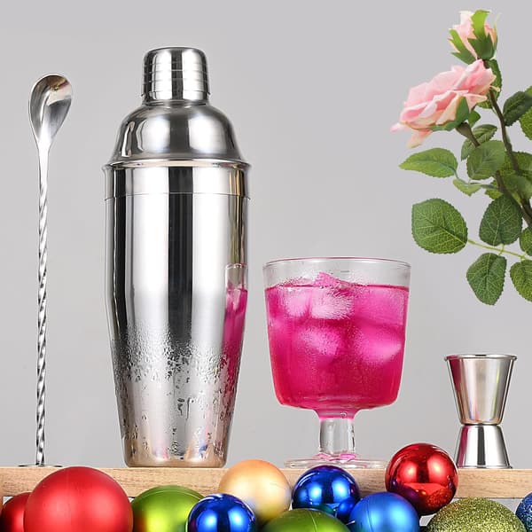 Cocktailsæt i rustfrit stål - tre dele