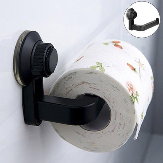 WC-paperiteline imukupilla - Musta - Imukuppiteline