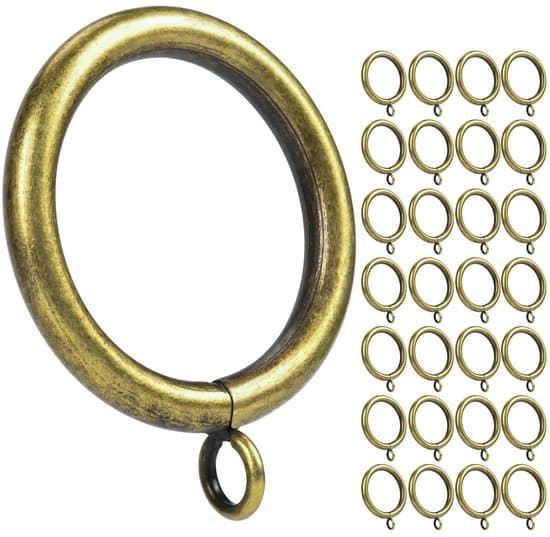Gardinringe - Højkvalitetsstål - 29-38 mm sæt
