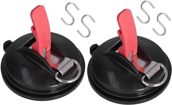 2-pack kraftiga sugkoppsankare - för bilar/båtar - 20 kg